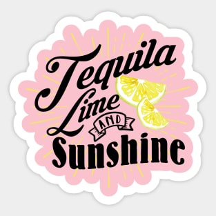 Tequila Lime and Sunshine Sticker